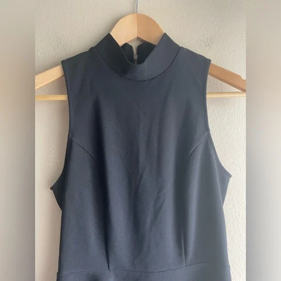 Monteau Women Black Mock Neck Sleeveless Dress Size XS - Picture 2 of 9